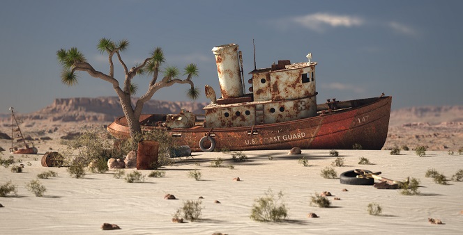 صحراء ارالكوم – حيث كانت السفن تبحر يوماً ما